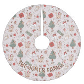 Kerstboomrok, gepersonaliseerde kerstboom rok (Voorkant)