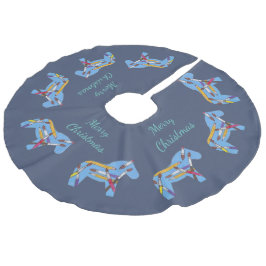 Kerstboomrok van kunstenaar imitatie linnen kerstboom rok