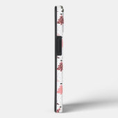 Kerstboomroze en groen met witte achtergrond Case-Mate iPhone case (Achterkant / Rechts)