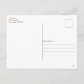 kerstboomroze  Retro Camper Monogram Feestdagenkaart (Achterkant)