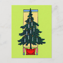 kerstboomschildering feestdagenkaart