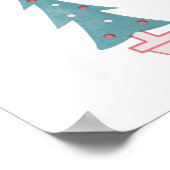 kerstboomschildering Vintage 1950 Poster (Hoek)