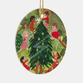 kerstboomschildering voor kinderen keramisch ornament (Rechts)