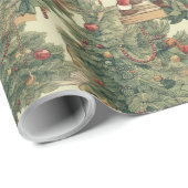  kerstboomschildpad cadeaupapier (Rol Hoek)