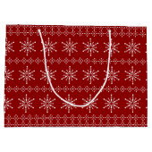 kerstboomschilfers, aangepaste achtergrond groot cadeauzakje (Achterkant)