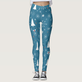 kerstboomschilfers naadloos patroon leggings