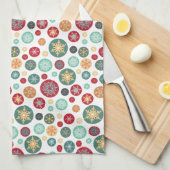 kerstboomschilfers Polka Dots Elegant Patroon Theedoek (Quarter Fold)