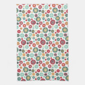 kerstboomschilfers Polka Dots Elegant Patroon Theedoek (Verticaal)