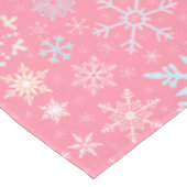 kerstboomschilfers Scandinavische  roze Tafelkleed (Gekanteld)