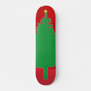 kerstboomskateboard skateboard