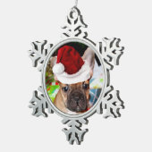 kerstboomsneeuwschildertje tin sneeuwvlok ornament (Rechts)