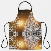 kerstboomsneeuwvlokken schort (Voorkant)