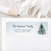 Kerstboomstam Retouradreslabels Etiket (Insitu)