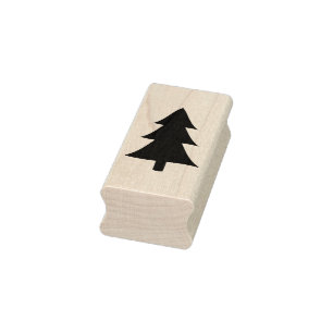 kerstboomstempel 	rubberstempel