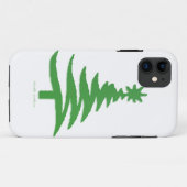 kerstboomstencil Groen Case-Mate iPhone Case (Achterkant (horizontaal))