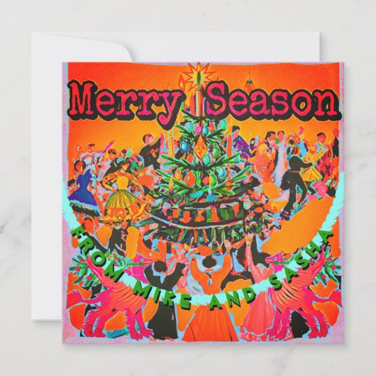 kerstboomstijl jouw tekst toevoegen (Voorkant)