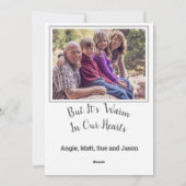 kerstboomstructuur met foto feestdagenkaart (Achterkant)