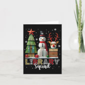 kerstboomstructuur Snowman Reinde Kaart (Voorkant)