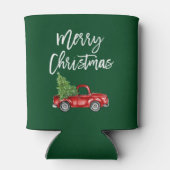 kerstboomstructuur voor penseelscript blikjeskoeler (Achterkant)