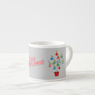 kerstboomstructuur - Vrolijk kerstfeest Espresso Kop