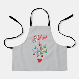 kerstboomstructuur - Vrolijk kerstfeest Schort