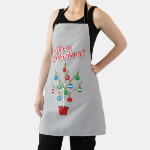 kerstboomstructuur - Vrolijk kerstfeest Schort