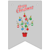 kerstboomstructuur - Vrolijk kerstfeest Vlaggetjes (Eerste vlag)