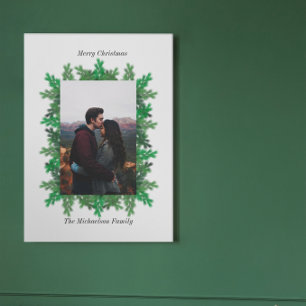 Kerstboomtak Foto Canvas Afdruk