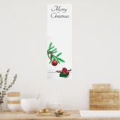 Kerstboomtak Poster (Keuken)