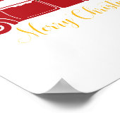 kerstboomtruck poster (Hoek)