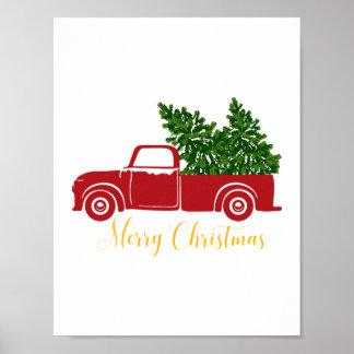 kerstboomtruck poster