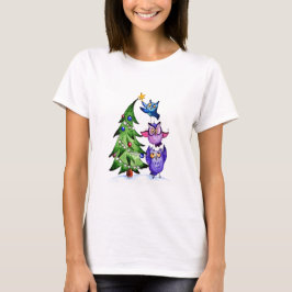 kerstboomuil t-shirt