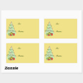 kerstboomvakantie cadeau Label Stickers (Vel)
