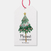 kerstboomvakantie cadeaulabel (Voorkant)