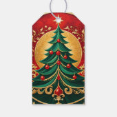 kerstboomvakantie cadeautje Label Cadeaulabel (Achterkant)