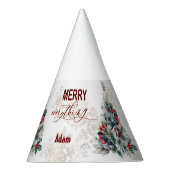 kerstboomvakantie wil monogram feesthoedjes (Rechts)