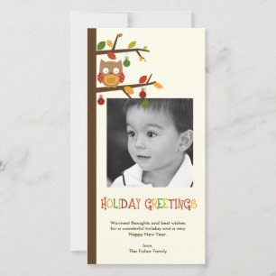 kerstboomvakantiefotokaart feestdagenkaart