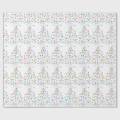 kerstboomverlichting cadeaupapier (Vlak)