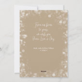 kerstboomverlichting feestdagenkaart (Achterkant)