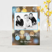  kerstboomverlichting foto kaart (Gele Bloem)