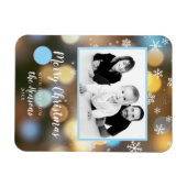  kerstboomverlichting foto magneet (Horizontaal)