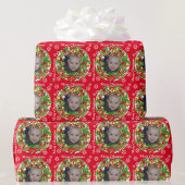 kerstboomversiering Baby Kinder Fotosjabloon W Cadeaupapier