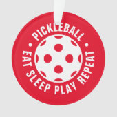 kerstboomversiering cadeau voor pickleballspeler ornament (voorkant)