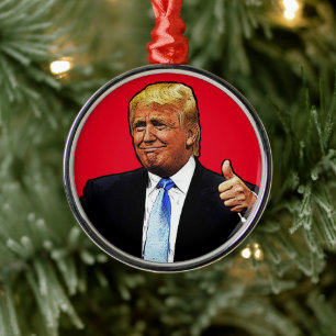KERSTBOOMVERSIERING DONALD TRUMP 2024 METALEN ORNAMENT