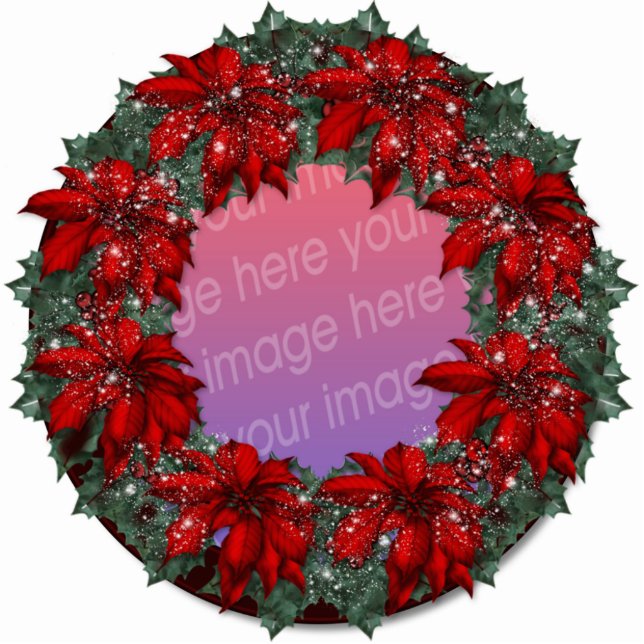 kerstboomversiering fotobeeldje ornament (Voorkant)