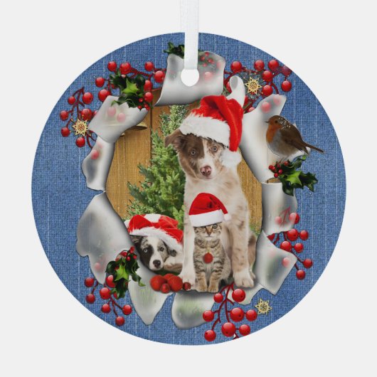 kerstboomversiering glas ornament (Achterkant)