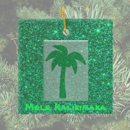  kerstboomversiering in Hawaiian Glitter Keramisch Ornament
