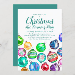 kerstboomversiering kaart