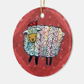 kerstboomversiering keramisch ornament (Links)