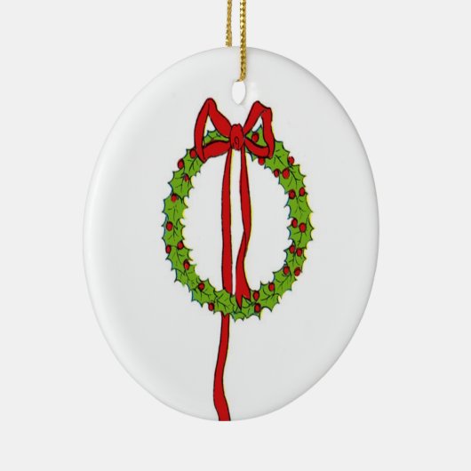 kerstboomversiering keramisch ornament (Rechts)